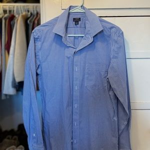 J. Crew men’s dress shirt blue checkered size medium